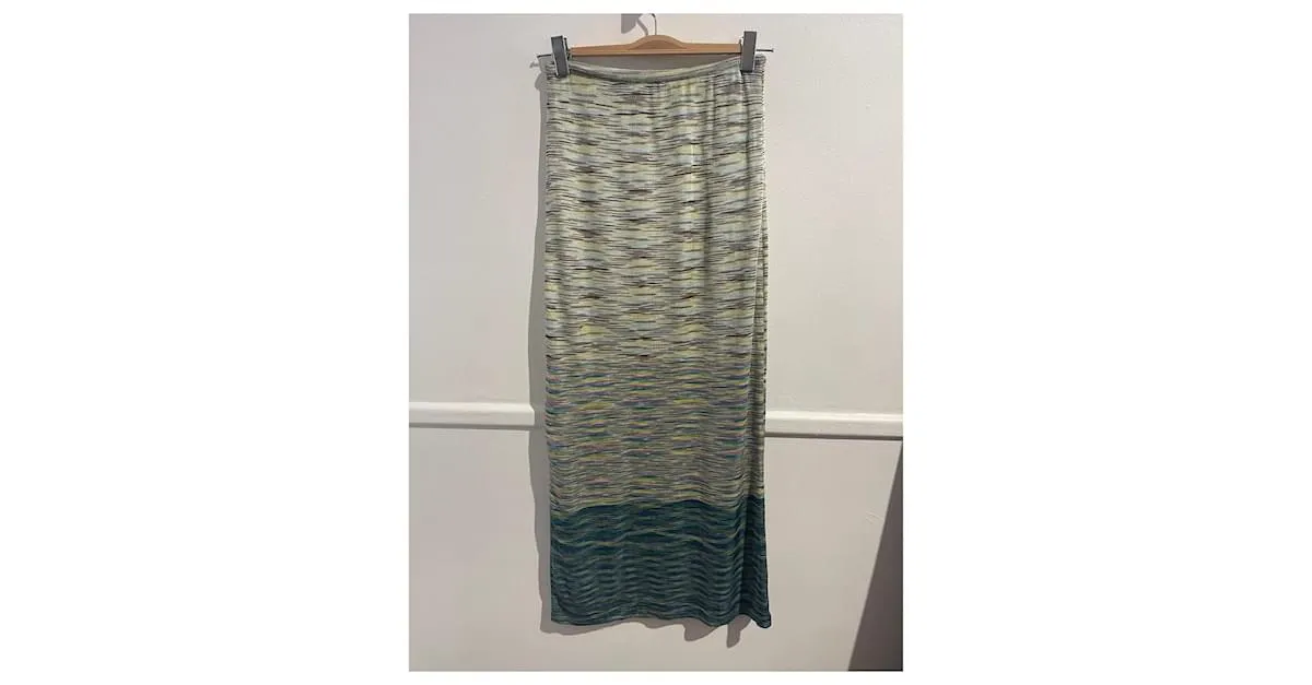 MISSONI Faldas T.ÉL 44 Viscosa Verde 