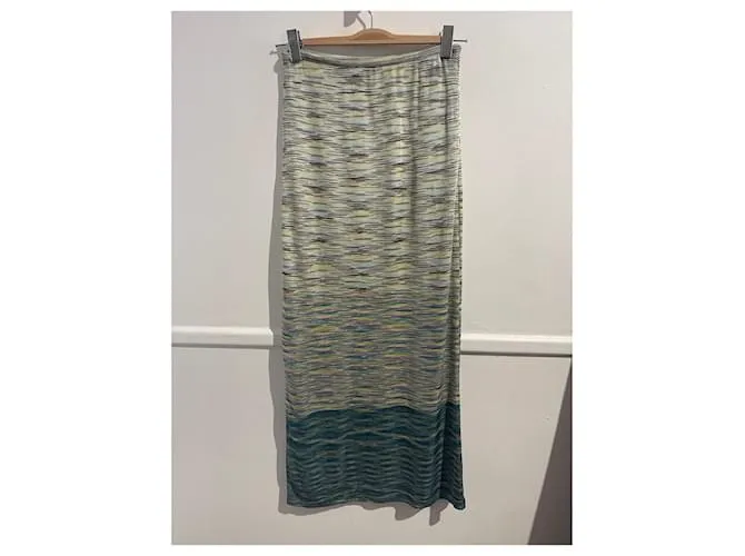 MISSONI Faldas T.ÉL 44 Viscosa Verde 