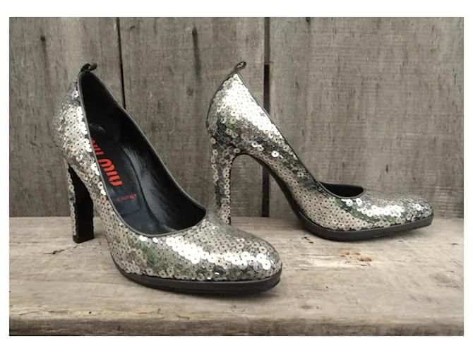 Miu Miu Zapatos de tacón Plata 