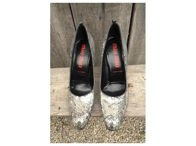 Miu Miu Zapatos de tacón Plata 