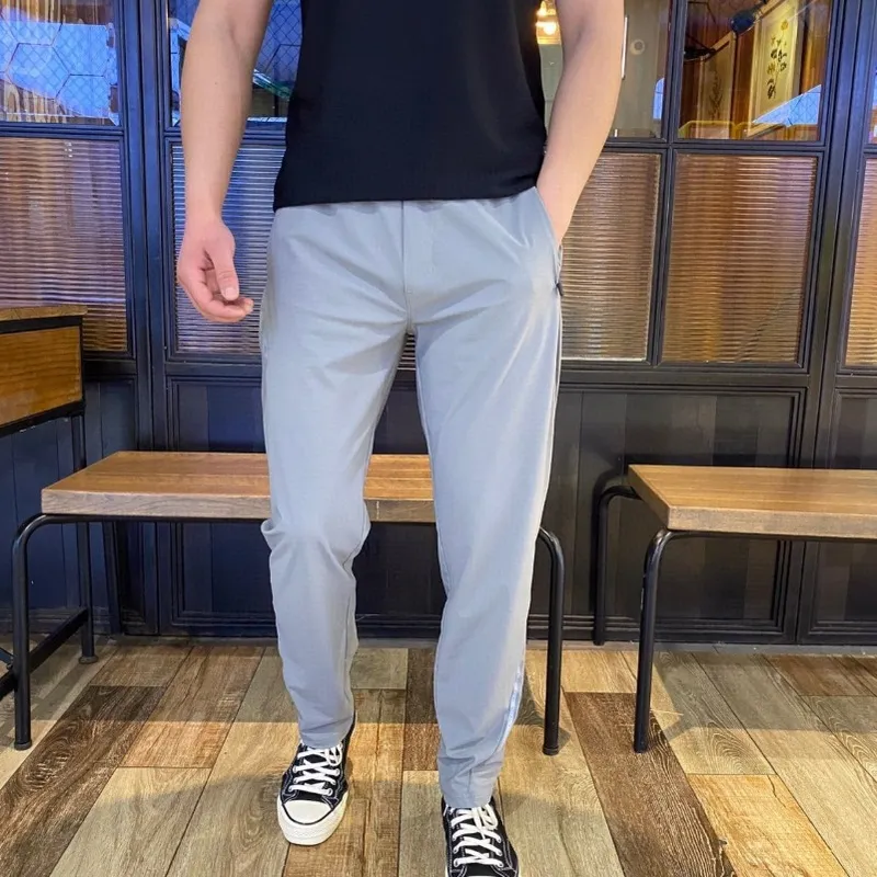 MN169 Men jogger pantalones largos deportes atuendo de yoga bolsas de gimnasia pantalones de chándal pantalones para hombres par