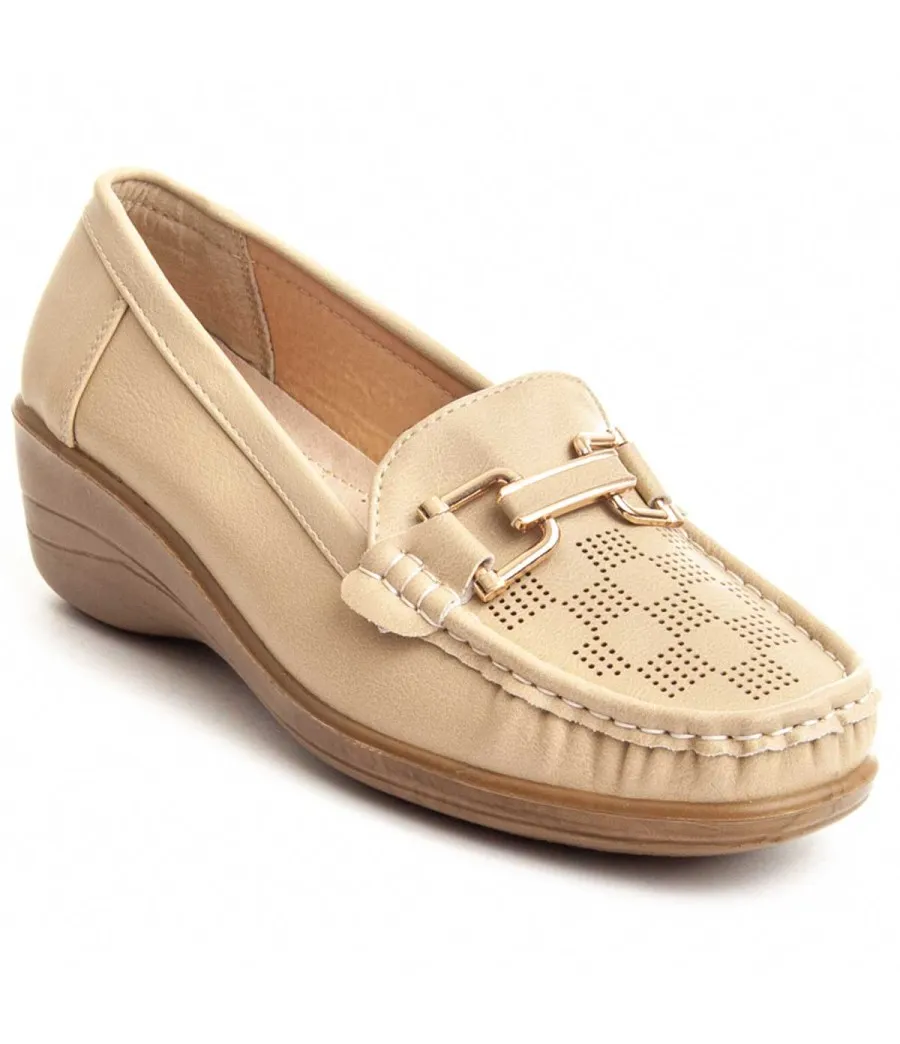 Mocasin Para Mujer  Montevita  Mocalin2  87260 Beige