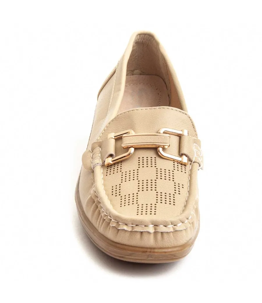 Mocasin Para Mujer  Montevita  Mocalin2  87260 Beige