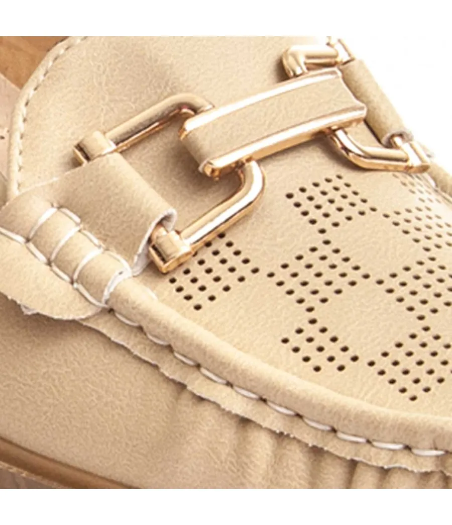 Mocasin Para Mujer  Montevita  Mocalin2  87260 Beige