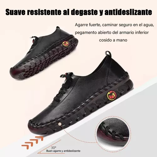 Mocasines Casuales Para Mujer Zapatos De Cuero Cómodos