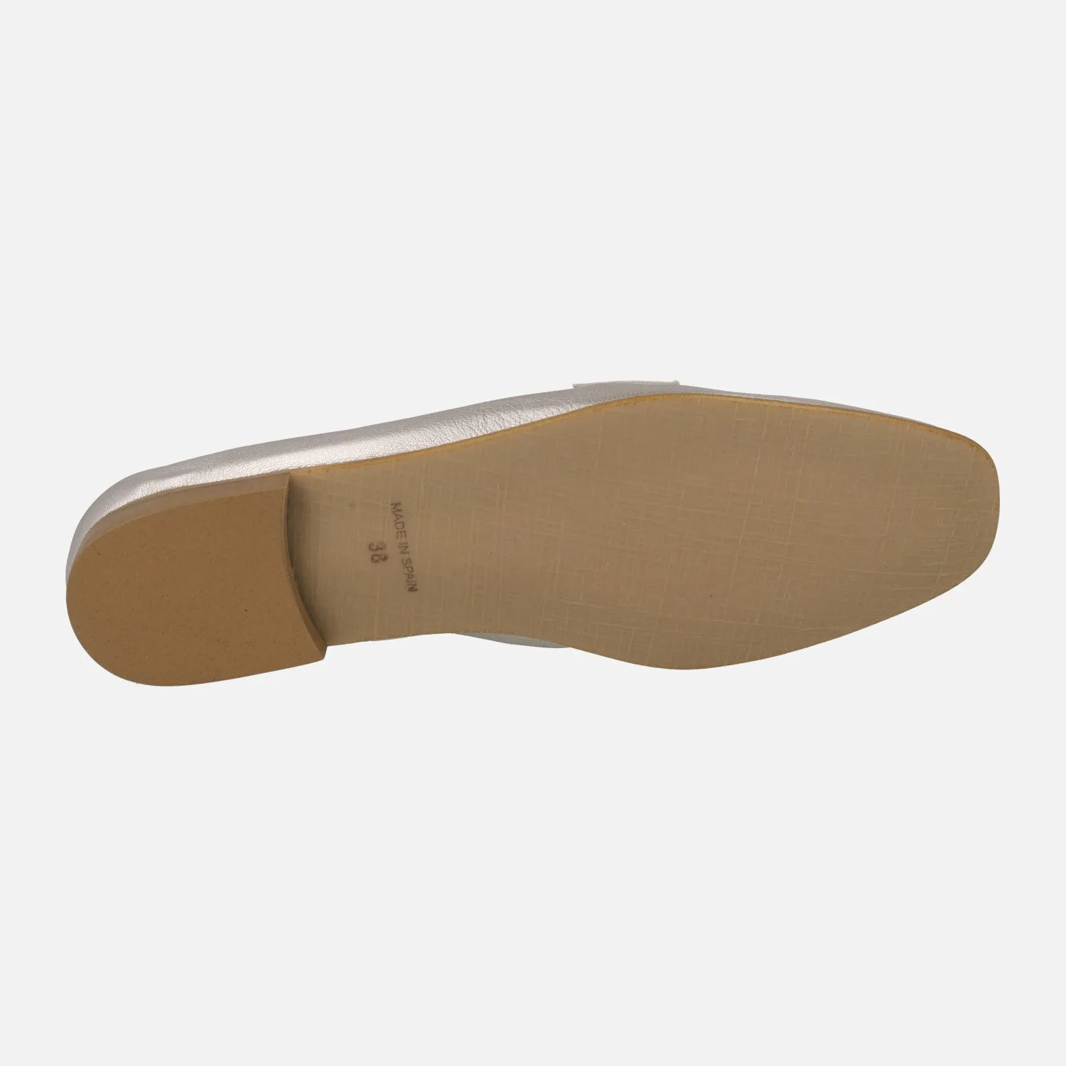 Mocasines con puntera cuadrada y antifaz