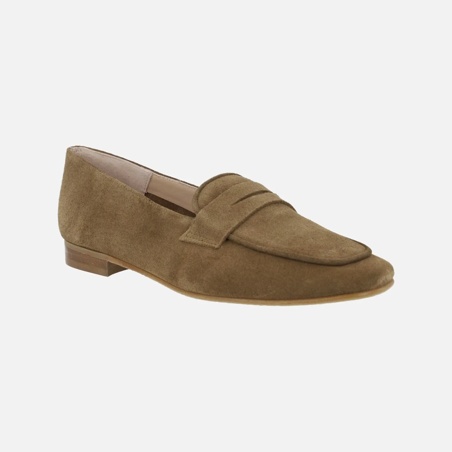 Mocasines con puntera cuadrada y antifaz