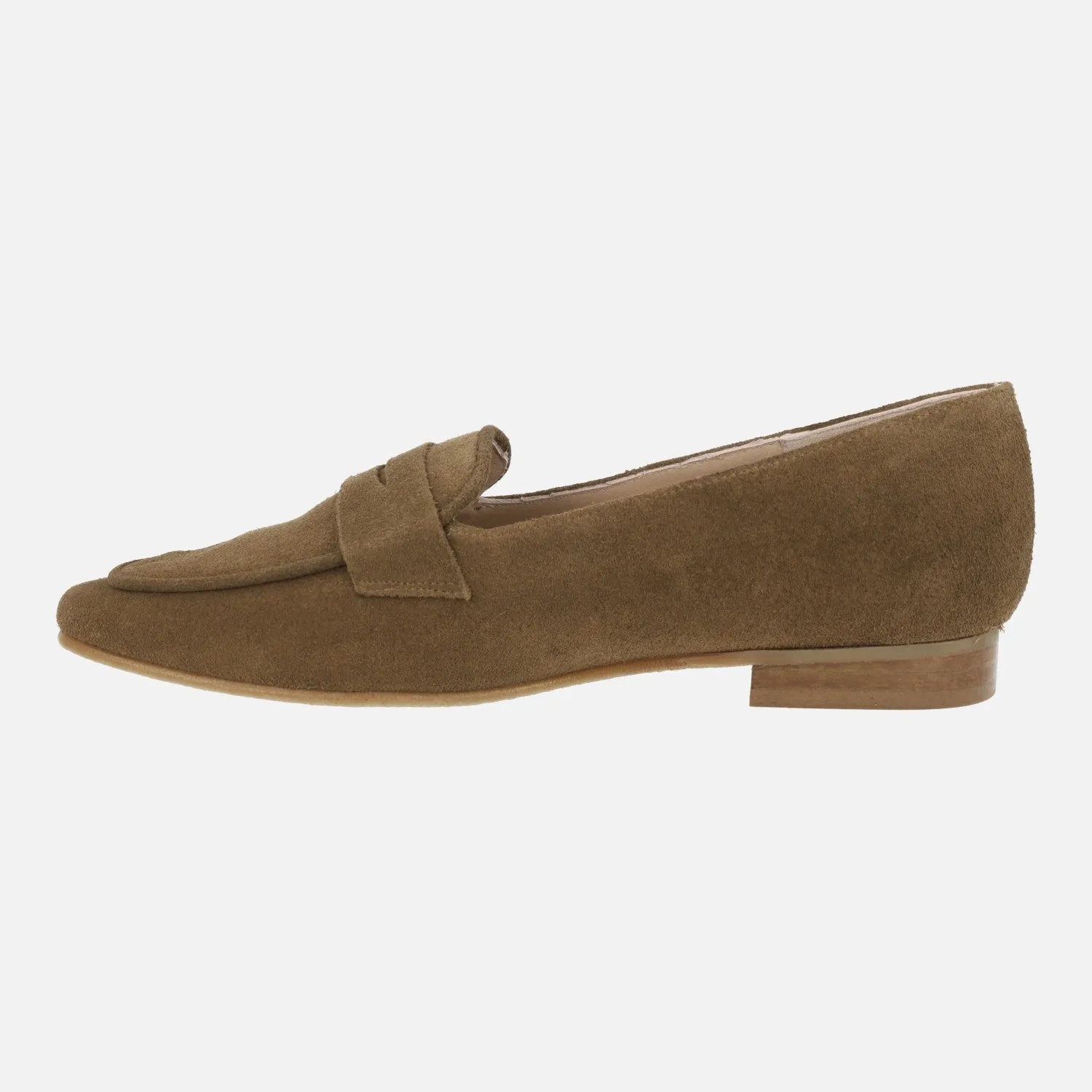 Mocasines con puntera cuadrada y antifaz