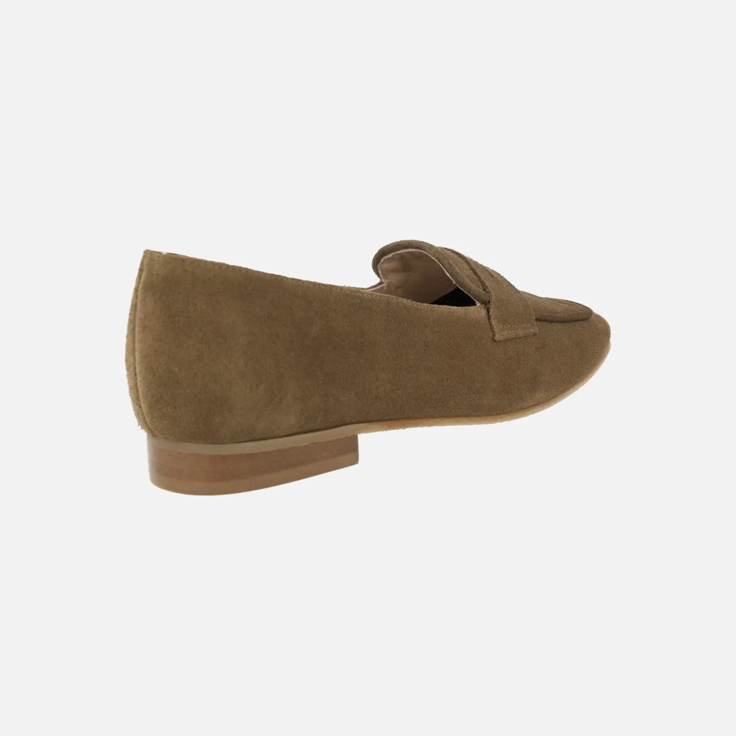 Mocasines con puntera cuadrada y antifaz