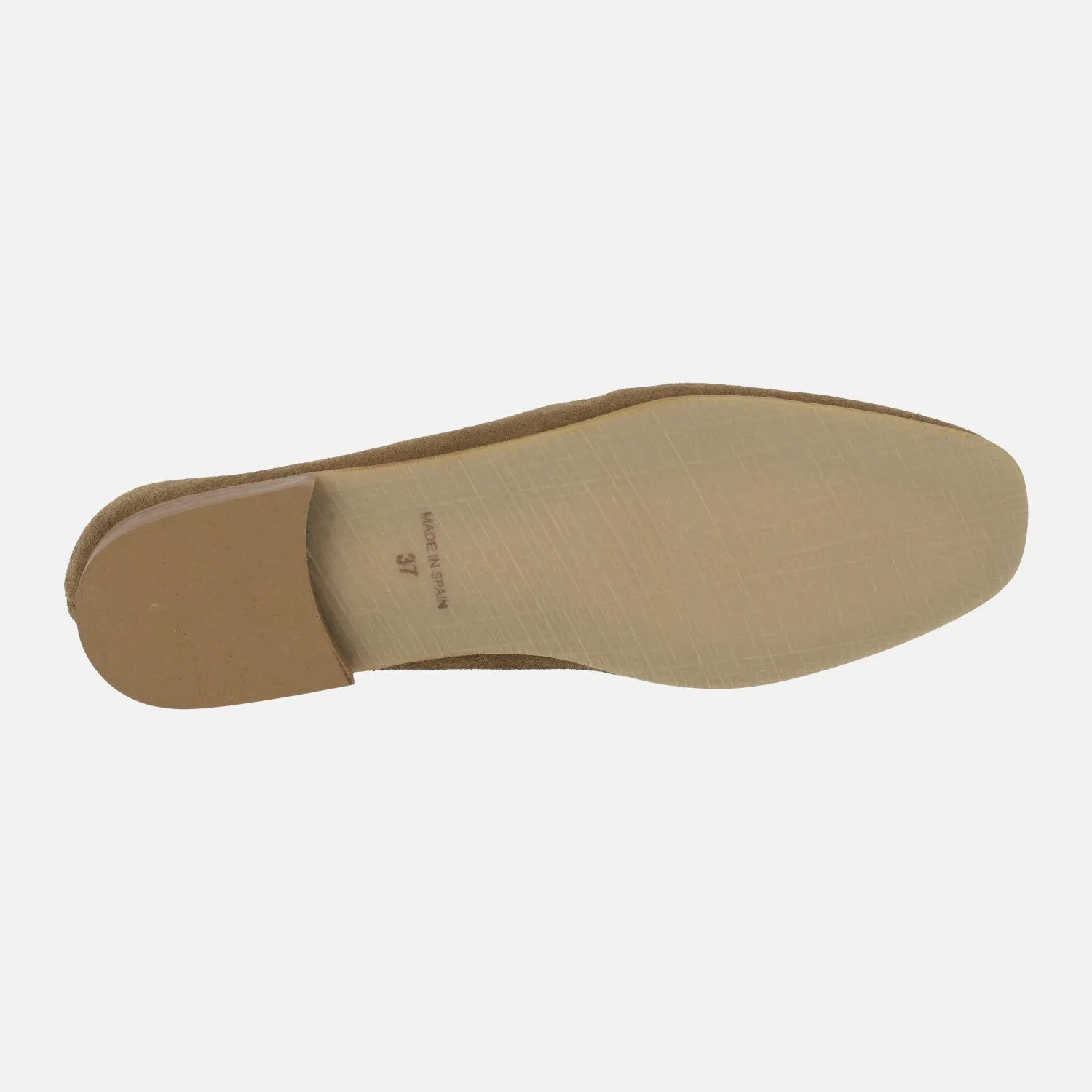 Mocasines con puntera cuadrada y antifaz
