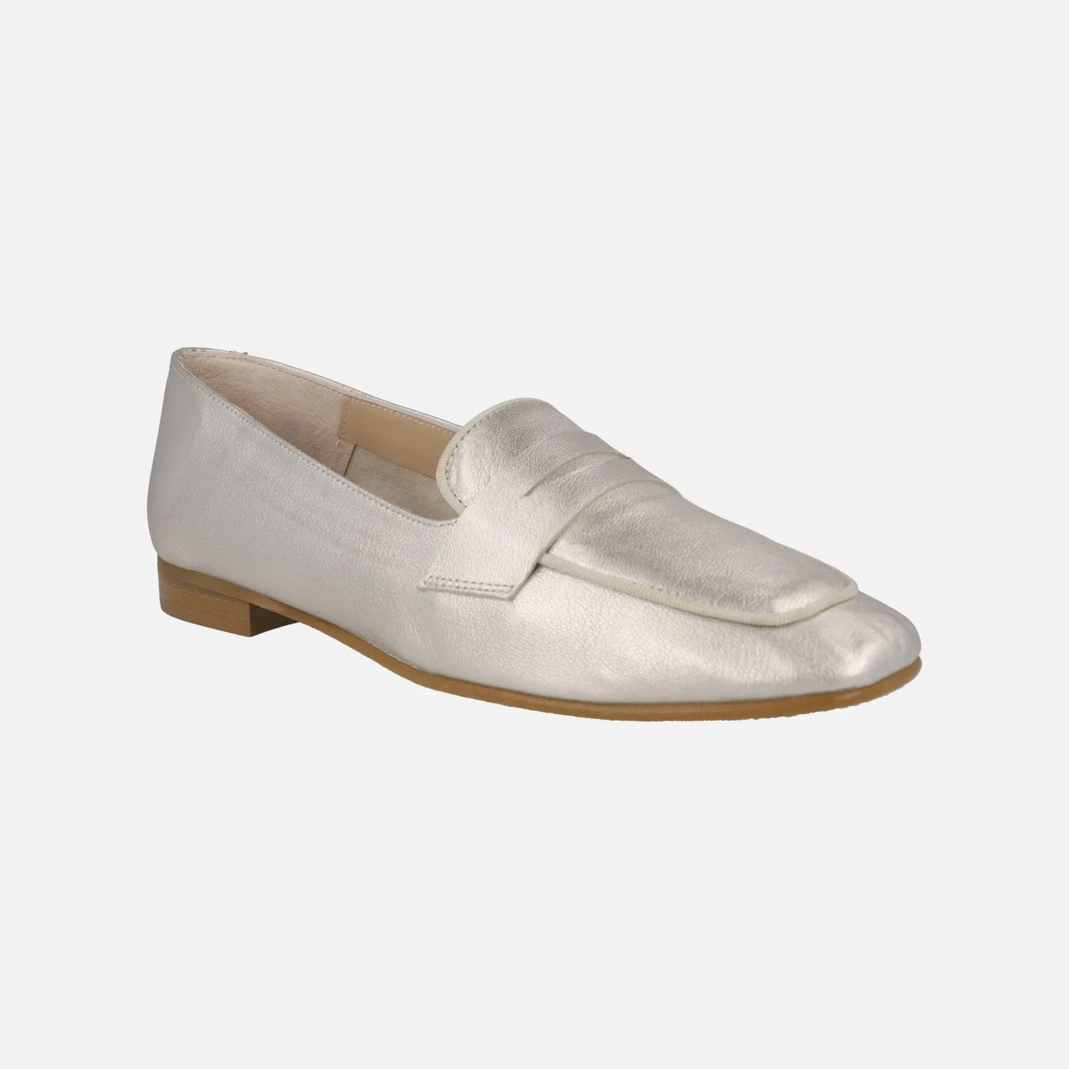 Mocasines con puntera cuadrada y antifaz