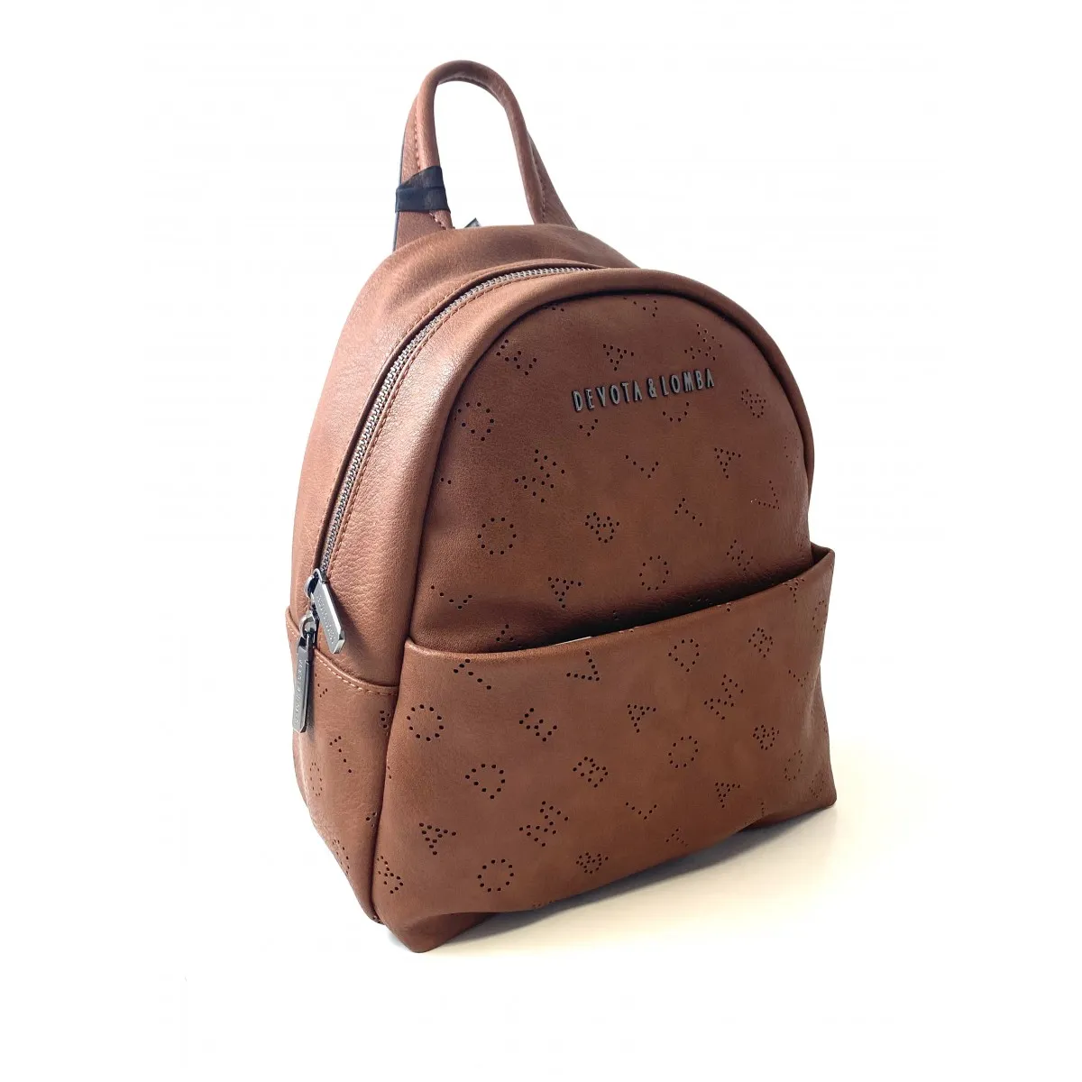 Mochila Devota y Lomba mujer cuero negra calidad 191515