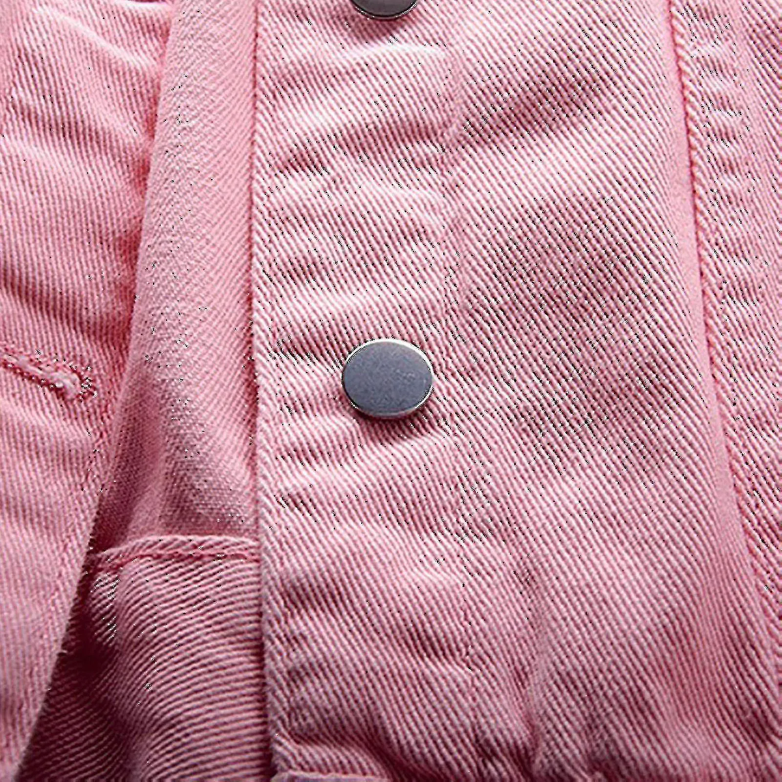 Mujeres Abrigos de Primavera y Otoño Cálido Sólido Manga Larga Chaqueta Vaquera Ropa Exterior