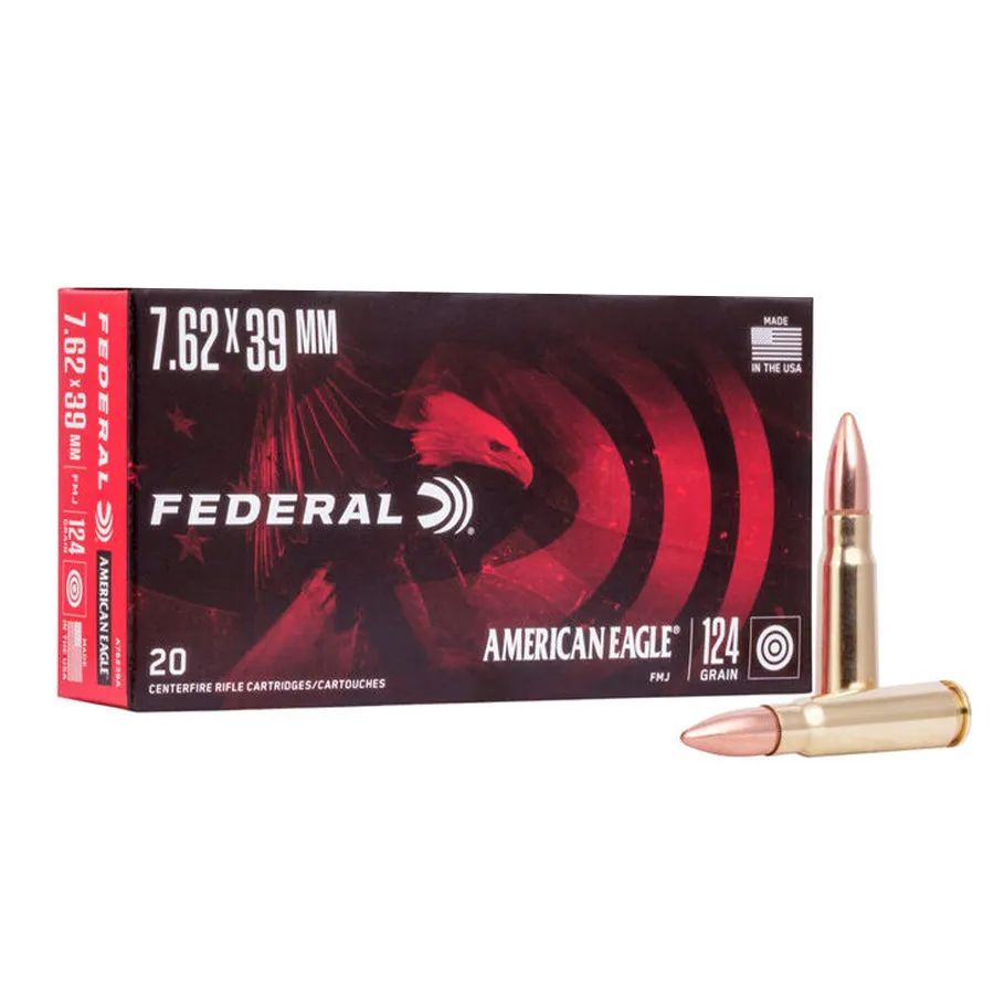 MUNICIóN METáLICA FEDERAL AMERICAN EAGLE  PUNTA FMJ BLINDADA