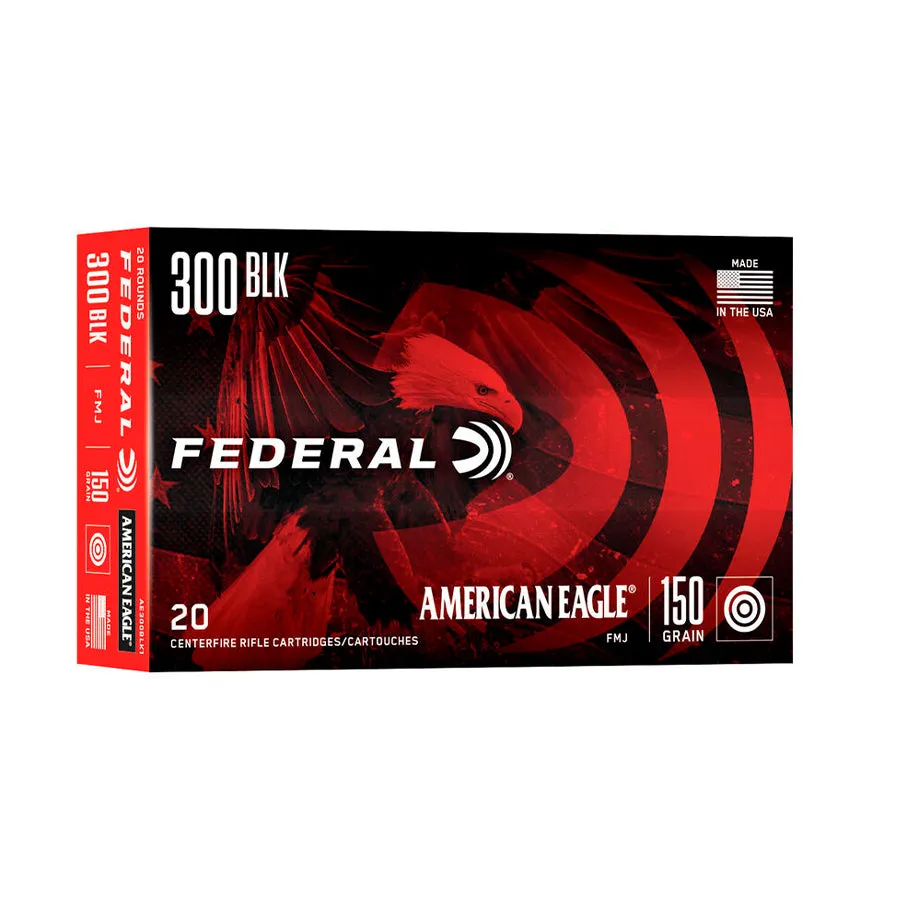 MUNICIóN METáLICA FEDERAL AMERICAN EAGLE  PUNTA FMJ BLINDADA