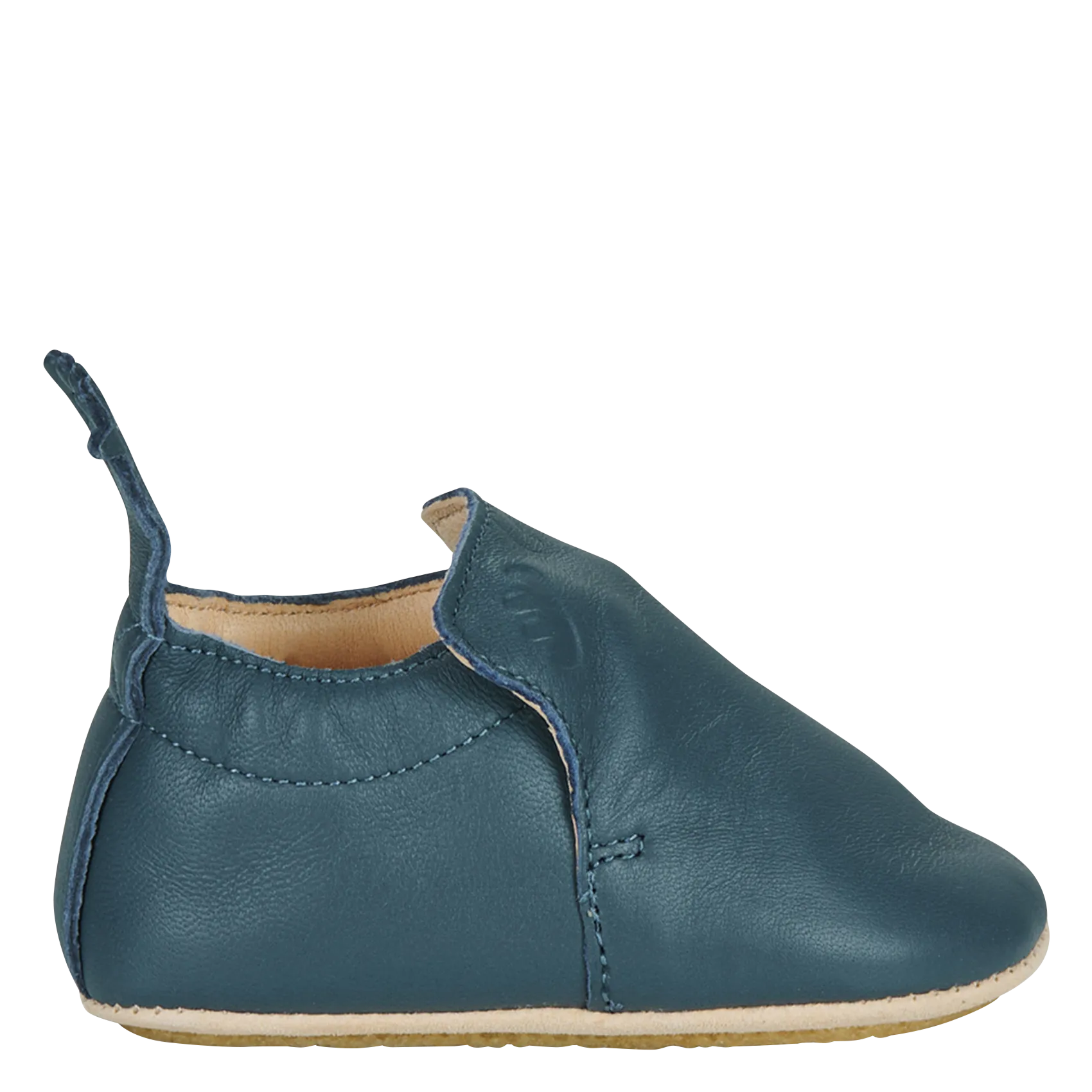 MY BLUBLU  ZAPATILLAS DE CASA DE PIEL EN AZUL
