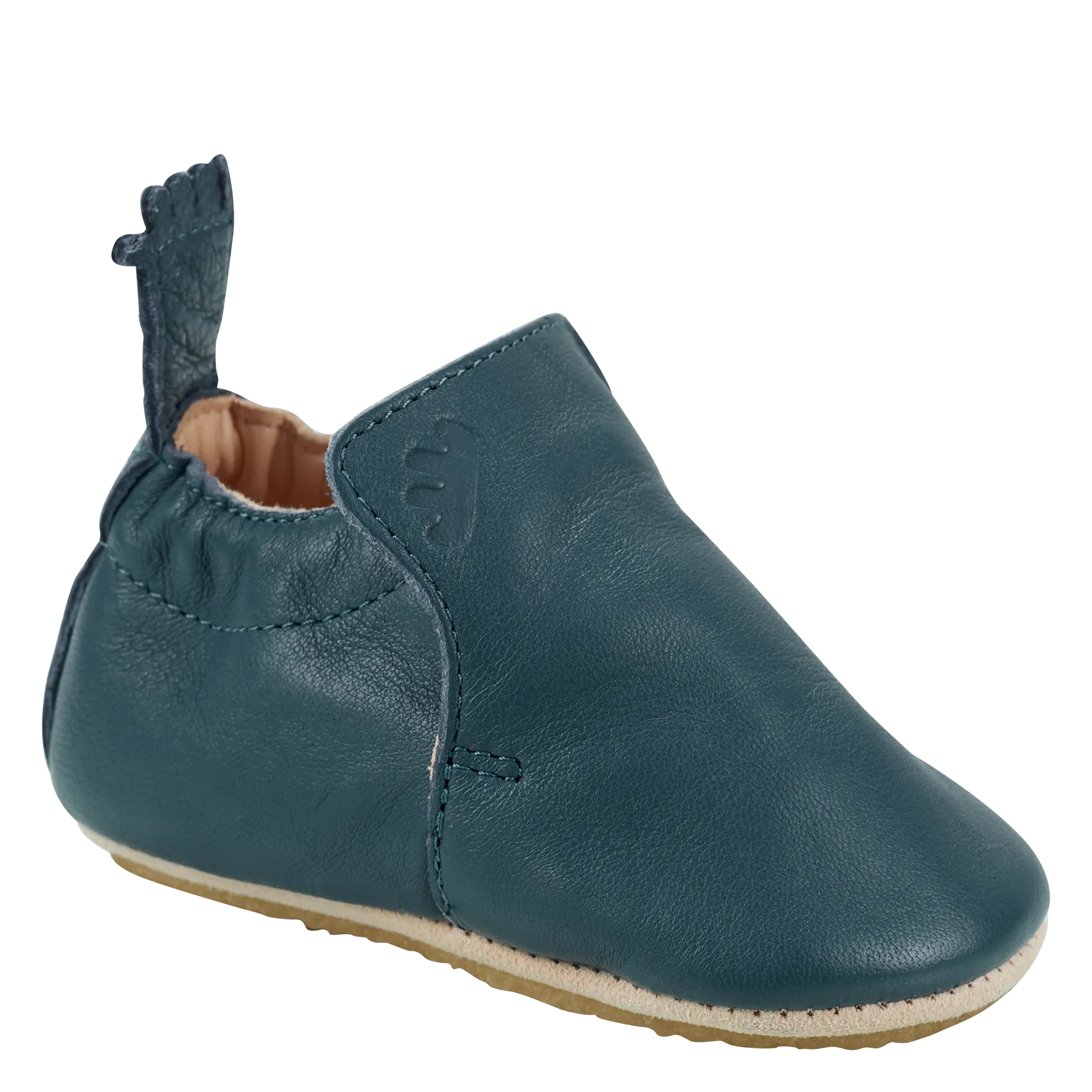 MY BLUBLU  ZAPATILLAS DE CASA DE PIEL EN AZUL