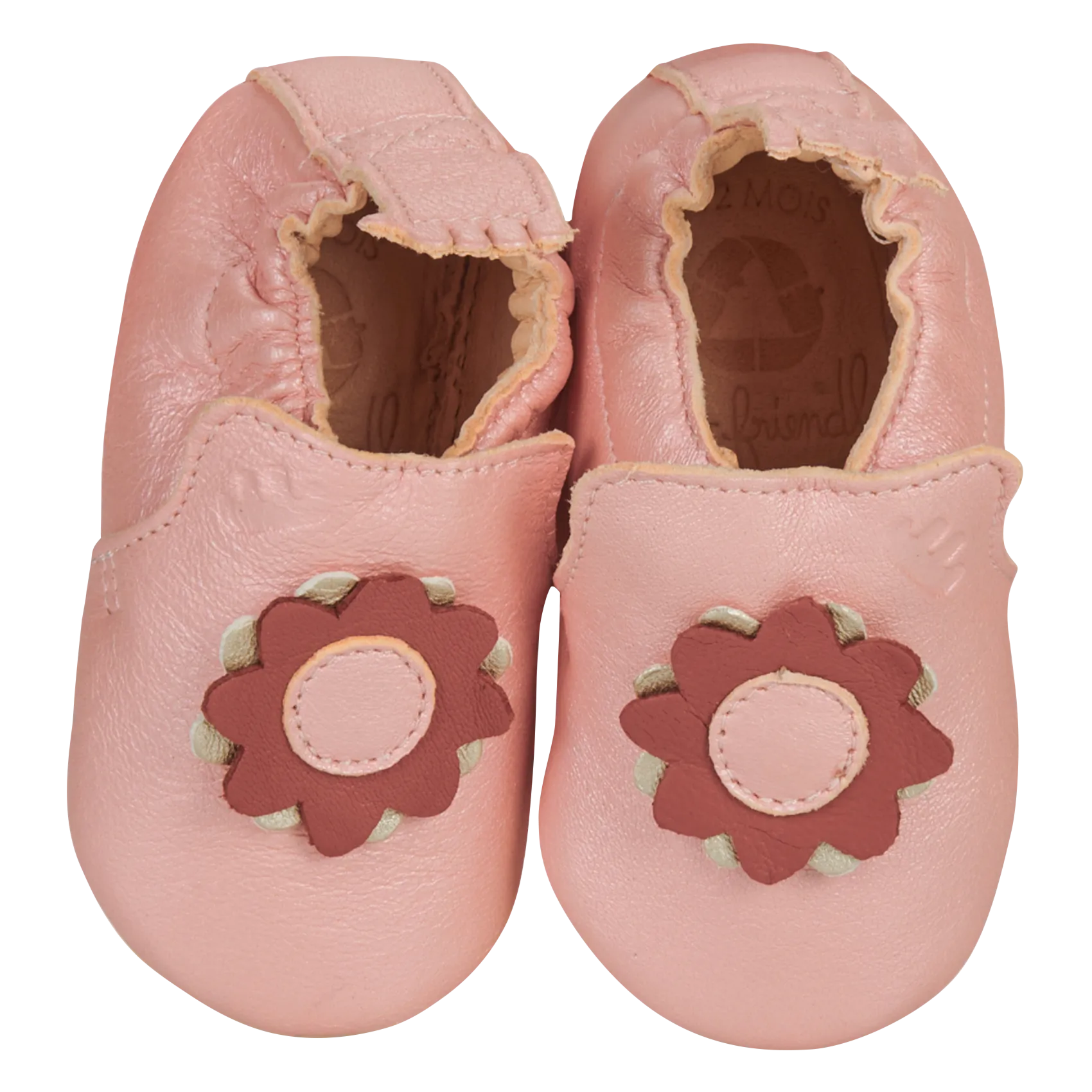MY BLUMOO  ZAPATILLAS DE CASA DE PIEL EN ROSA