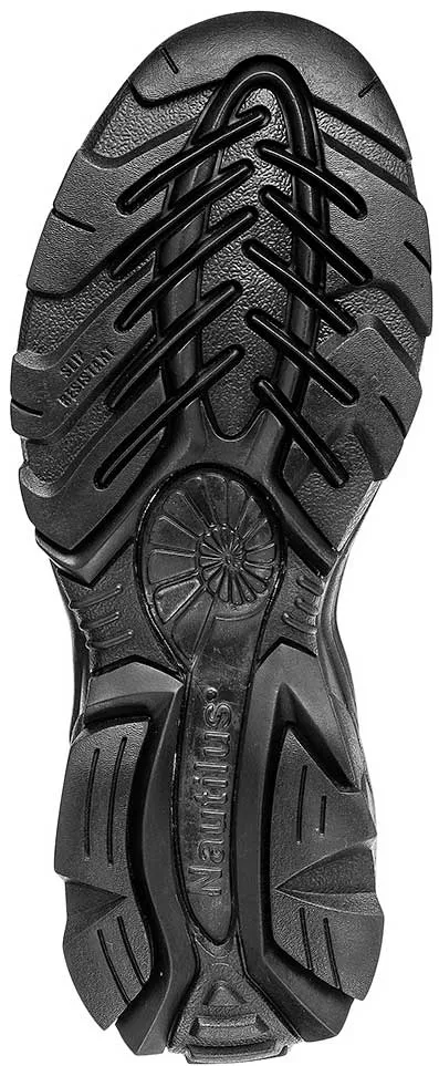 NAUTILUS Pancha con elßsticos laterales, SD, con puntera de acero, negra, de mujer, Nautilus N1631