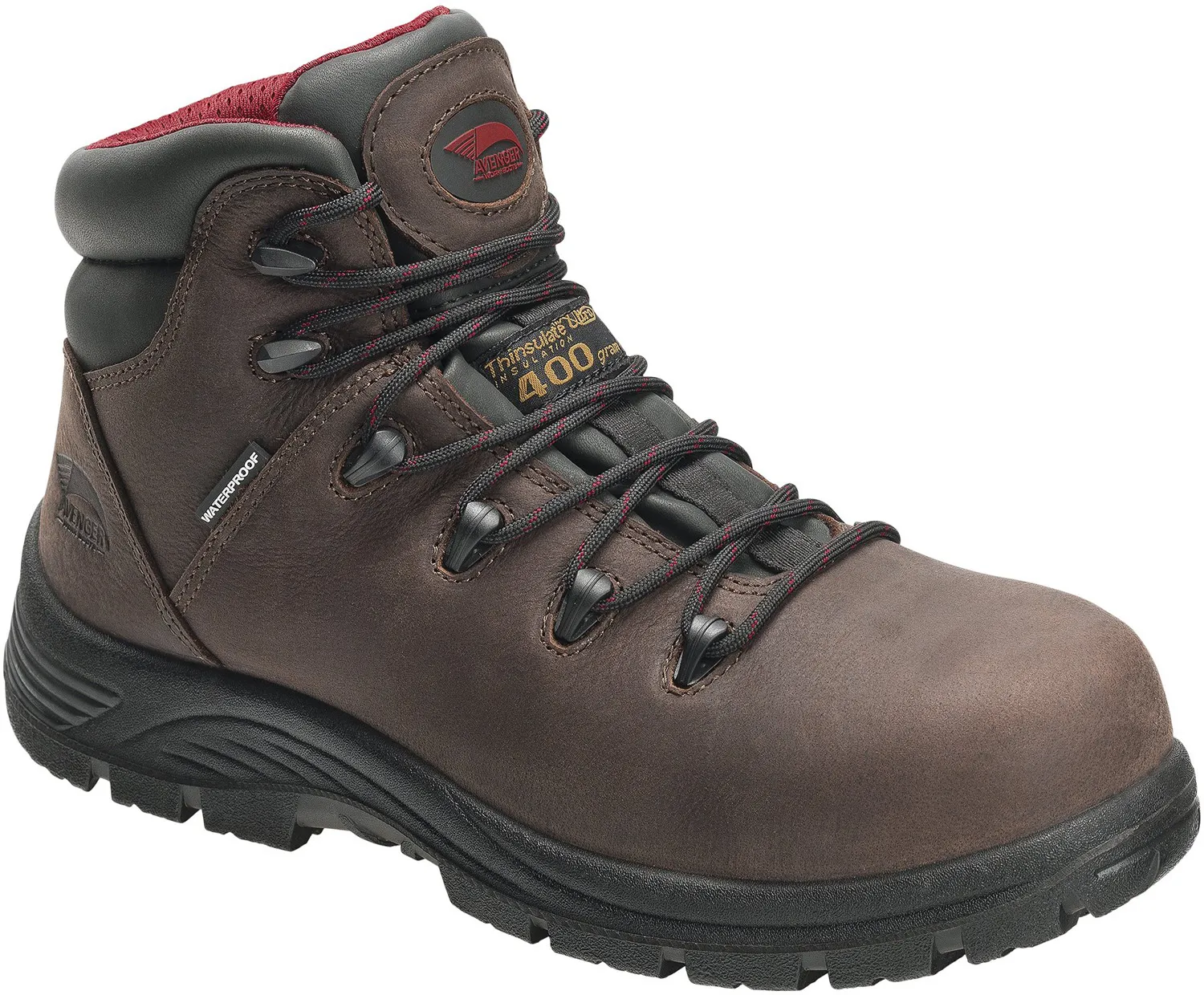 NAUTILUS Zapato para senderismo WP/aislamiento, EH, PR, con puntera de material compuesto, marrÝn, para hombre, Avenger Framer