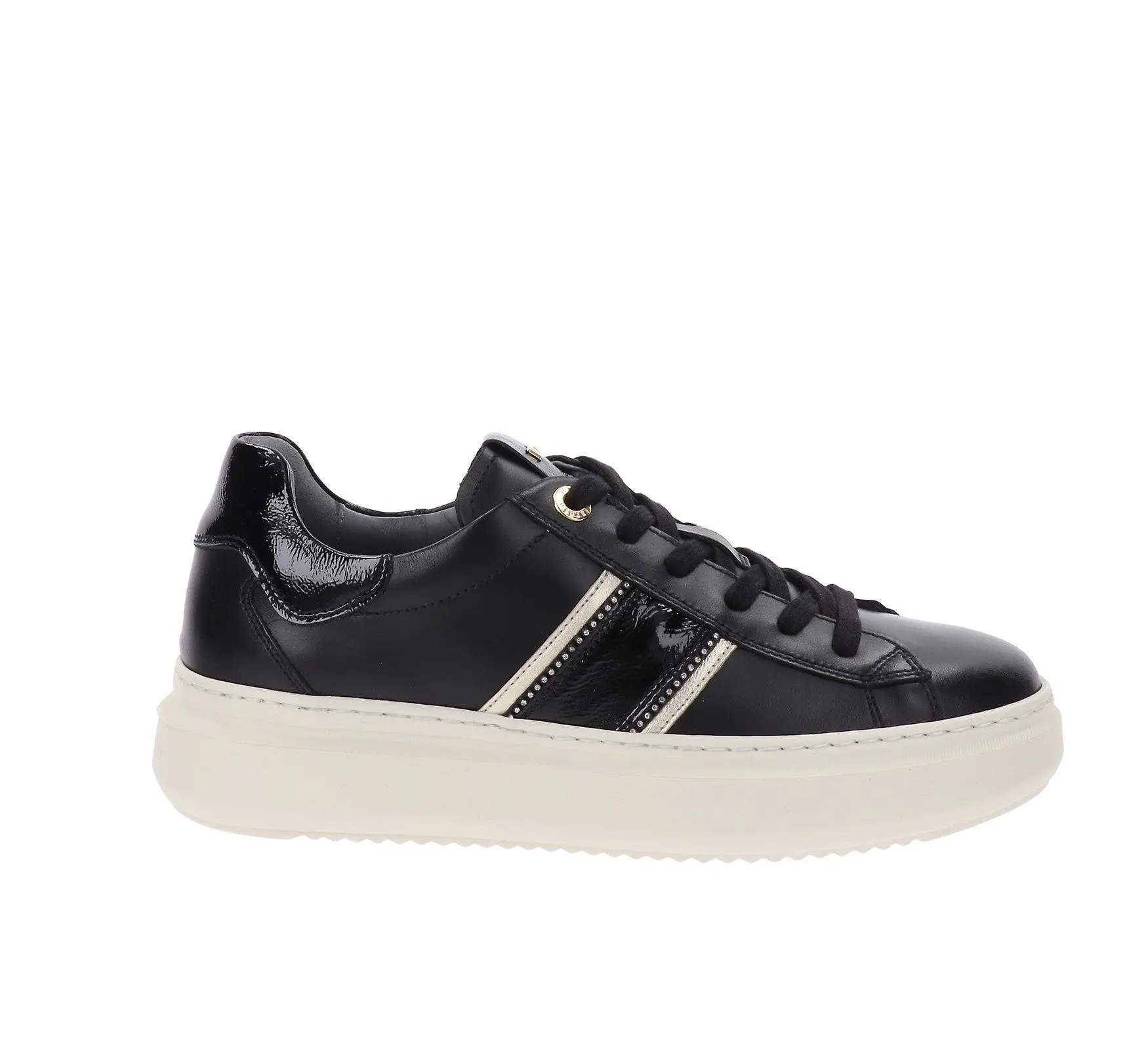 NeroGiardini Zapatillas de Cuero Mujer Zapatos Cierre de Cordones I308430D