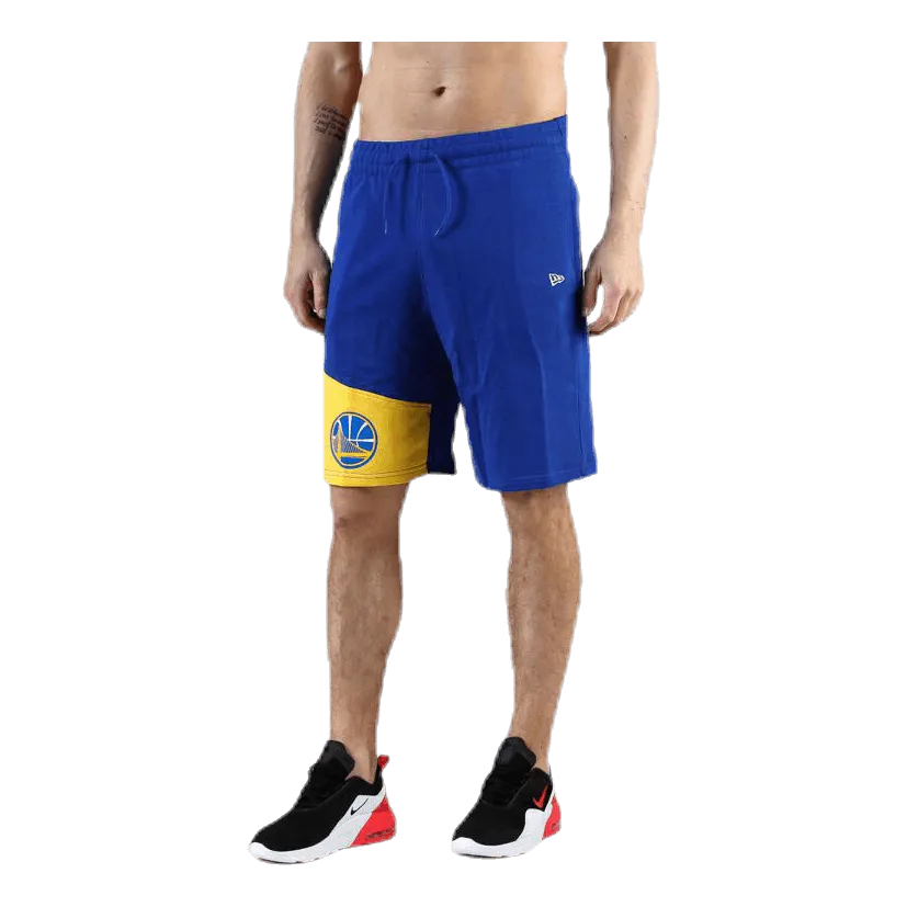 New Era Block Shorts Blue/Yellow