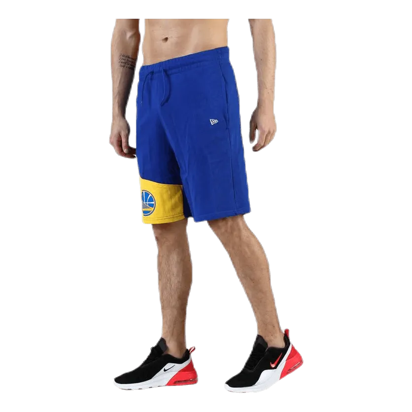 New Era Block Shorts Blue/Yellow