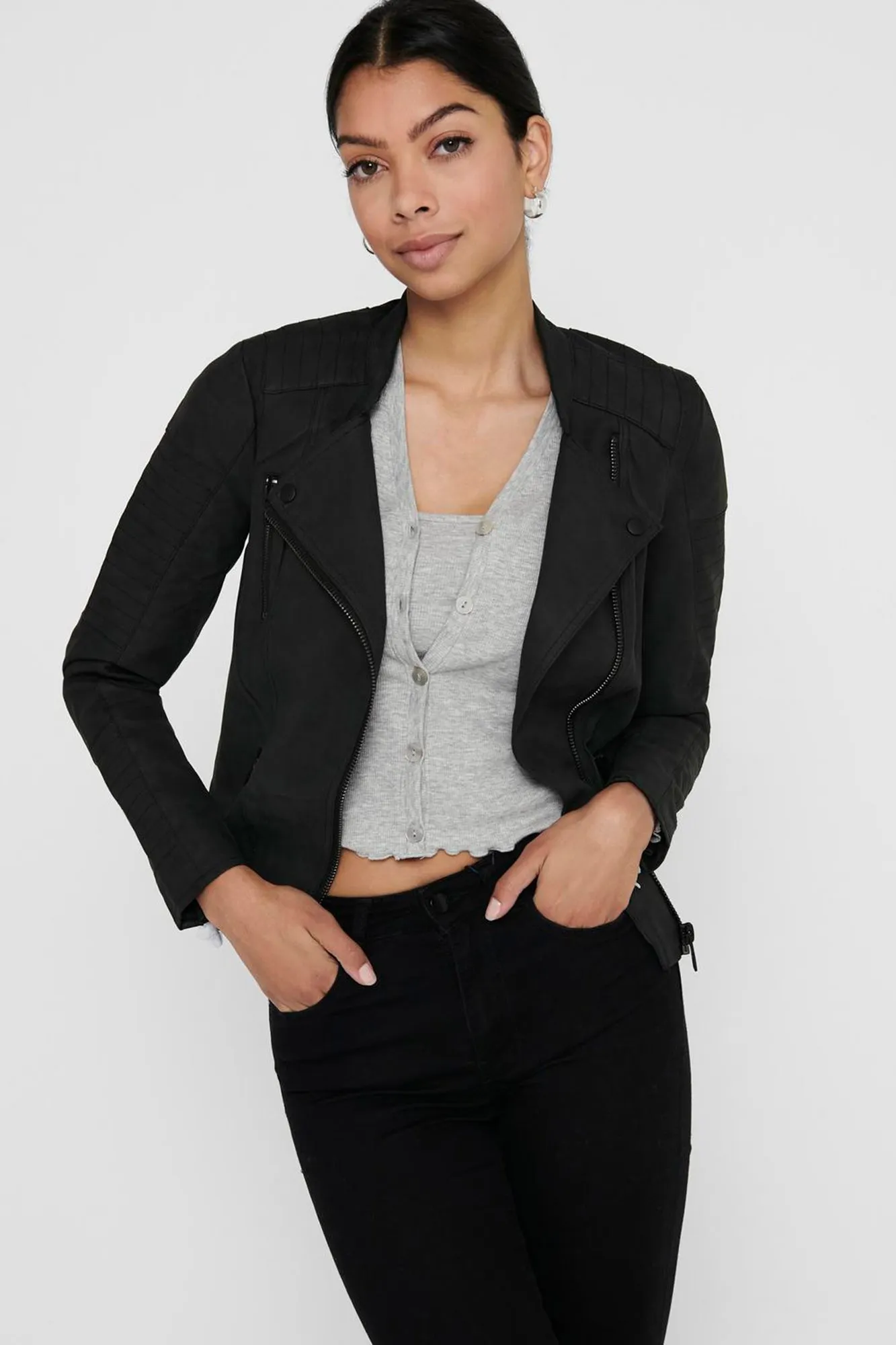 Only Cazadora estilo biker