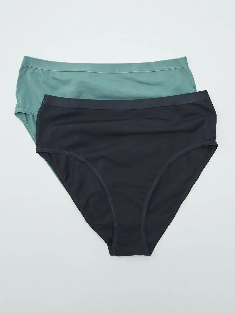 PACK DE 2 BRAGUITAS ALTAS  NEGRO