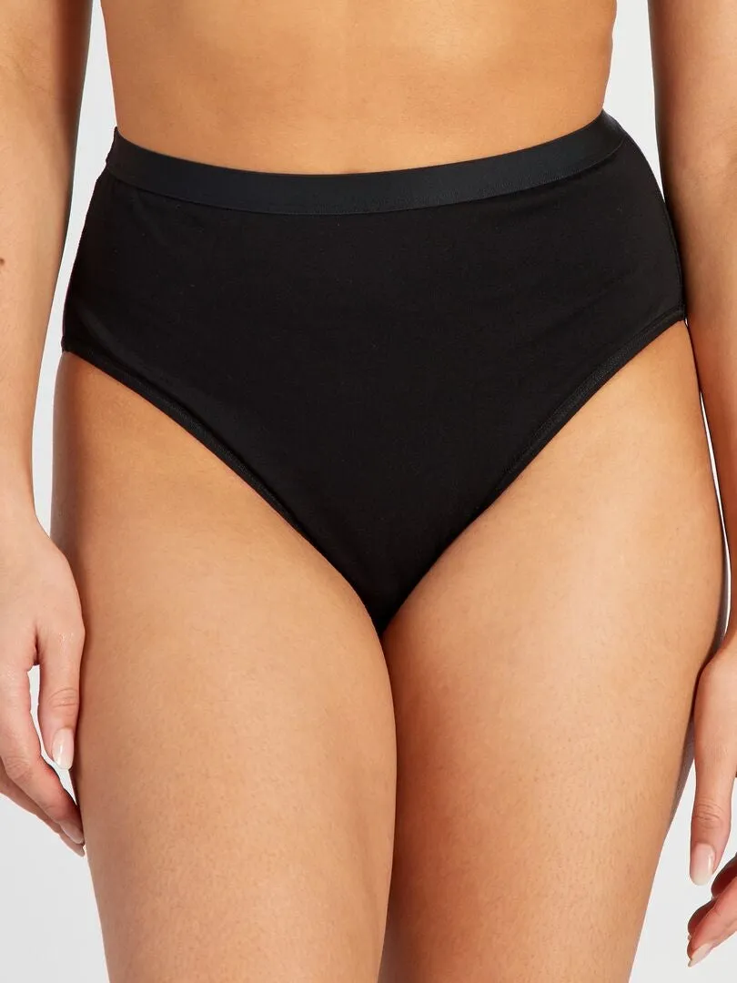 PACK DE 2 BRAGUITAS ALTAS  NEGRO