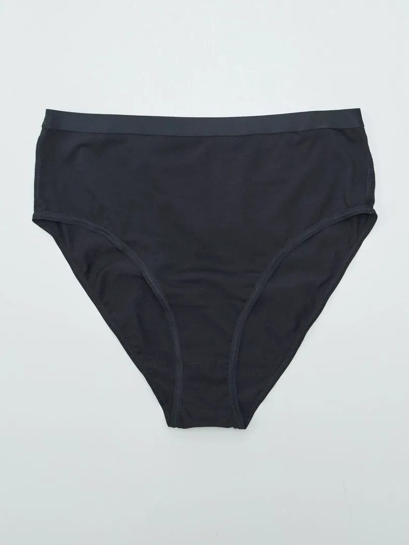 PACK DE 2 BRAGUITAS ALTAS  NEGRO