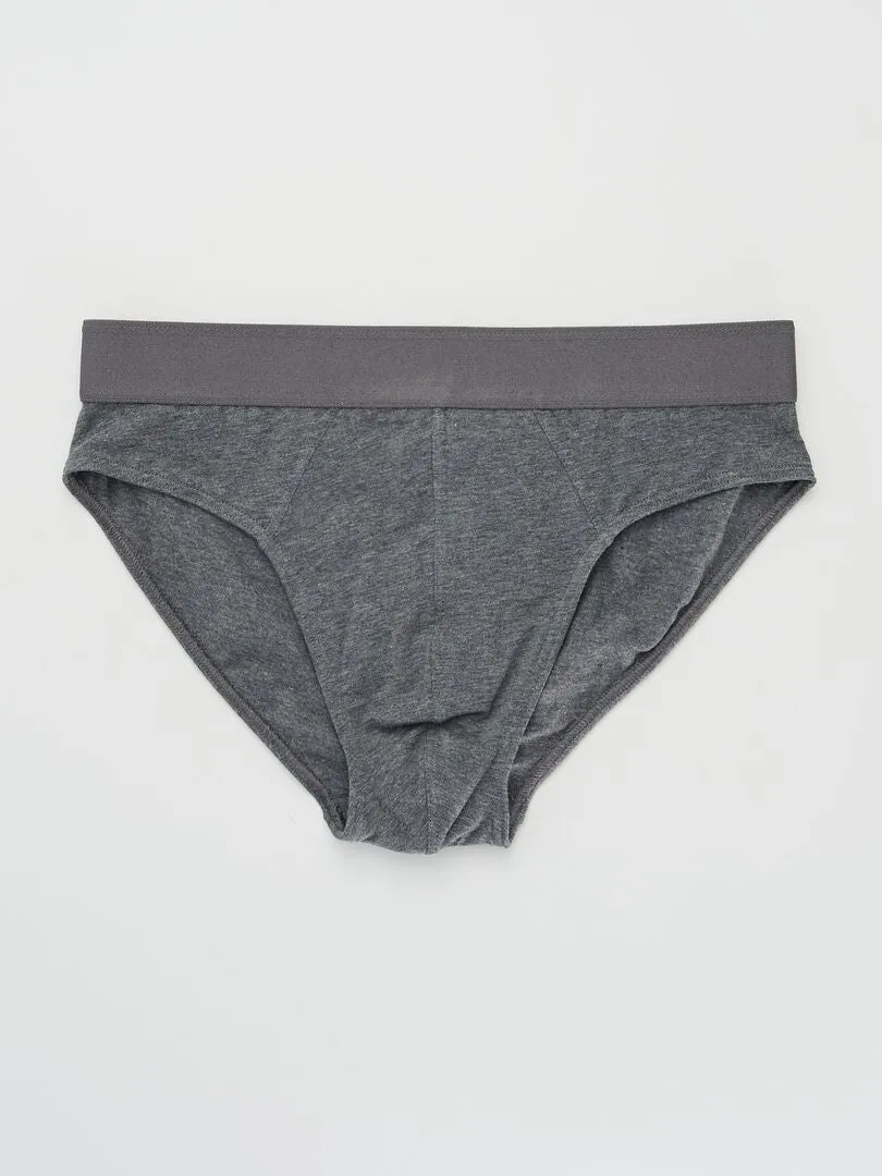 PACK DE 3 SLIPS  GRIS