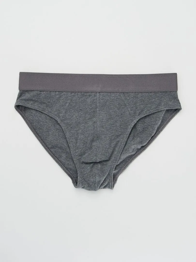PACK DE 3 SLIPS  GRIS