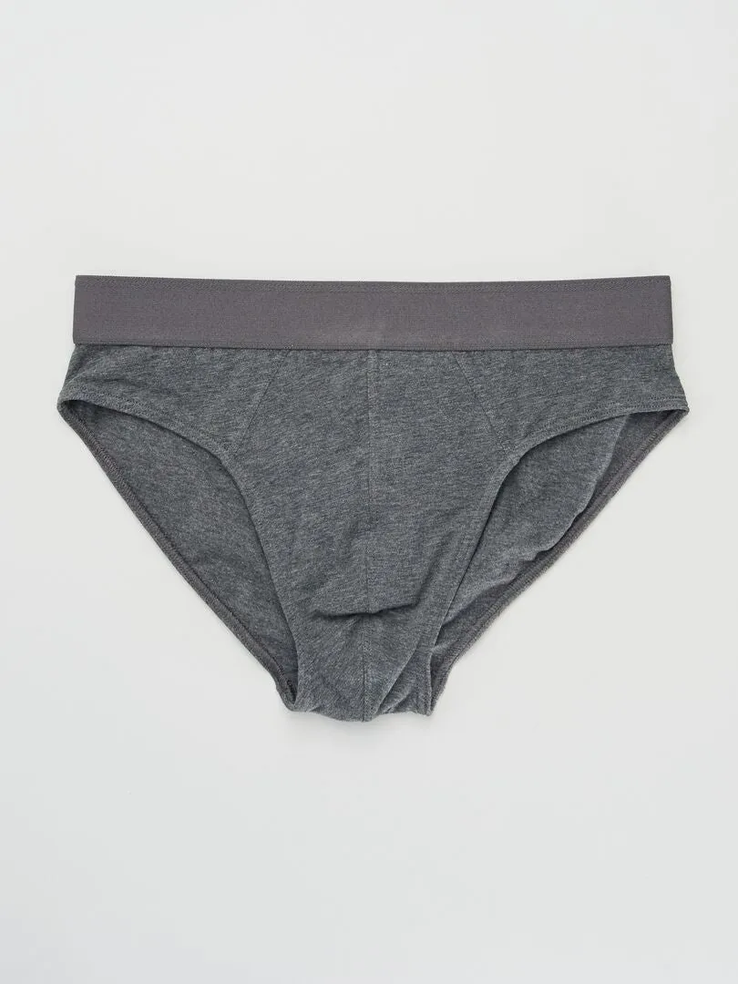 PACK DE 3 SLIPS  GRIS