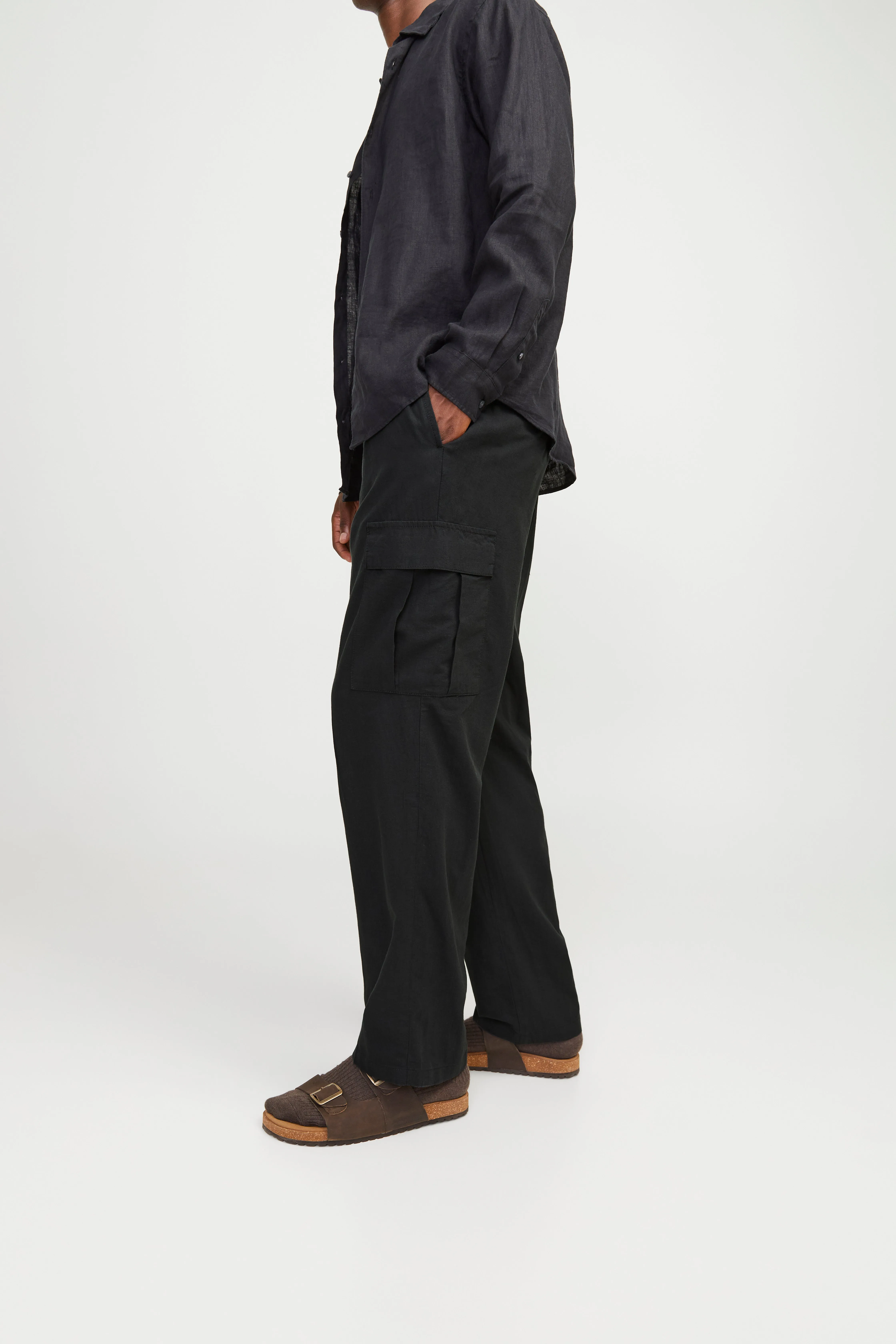 Pantalones cargo Corte loose | Negro | Jack & Jones®