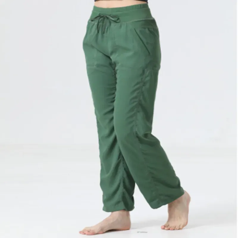 Pantalones de baile High Gym Yoga Ejercicio para mujeres relajadas Pantalones sueltos Ejercicio para mujeres Medias Pantalones d