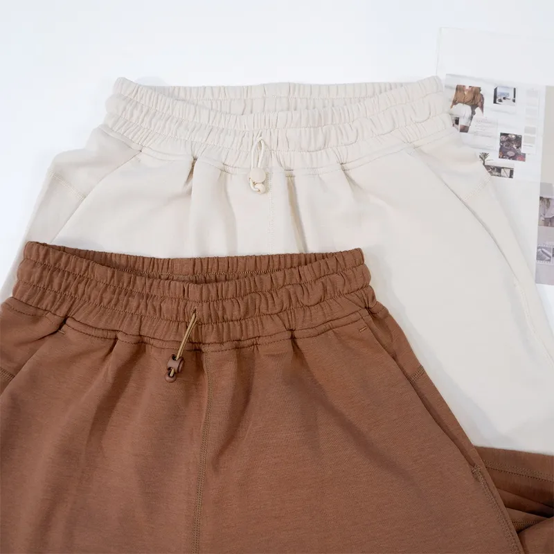 Pantalones de chándal informales para Yoga para mujer, pantalones de pierna ancha recta, sensación de adelgazamiento de piernas,