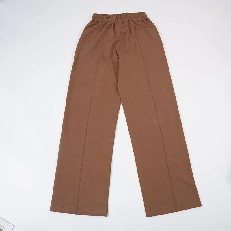 Pantalones de chándal informales para Yoga para mujer, pantalones de pierna ancha recta, sensación de adelgazamiento de piernas,