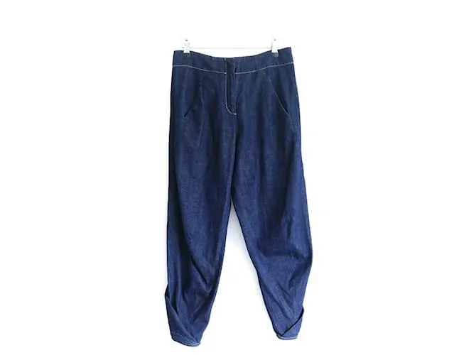 Pantalones de denim Takeo de Zero+ Maria Cornejo Azul 