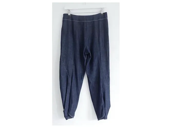 Pantalones de denim Takeo de Zero+ Maria Cornejo Azul 