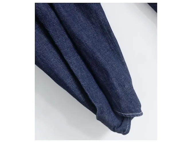 Pantalones de denim Takeo de Zero+ Maria Cornejo Azul 