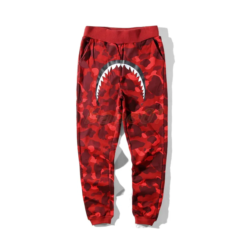 Pantalones de diseñador para hombre Camo Red Men Harem Joggers Mujer Streetwear Pantalones de camuflaje casuales Pantalones de c
