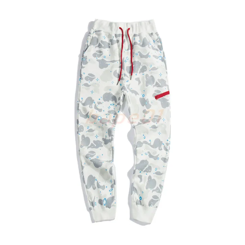 Pantalones de diseñador para hombre Camo Red Men Harem Joggers Mujer Streetwear Pantalones de camuflaje casuales Pantalones de c