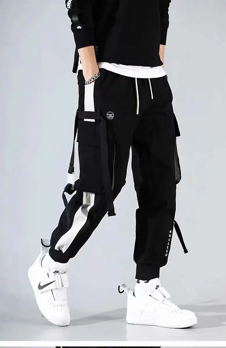 Pantalones de hip hop Pantalones de chándal holgados para hombre con estampado Ropa de calle Pantalones de harén Ropa Pantalones