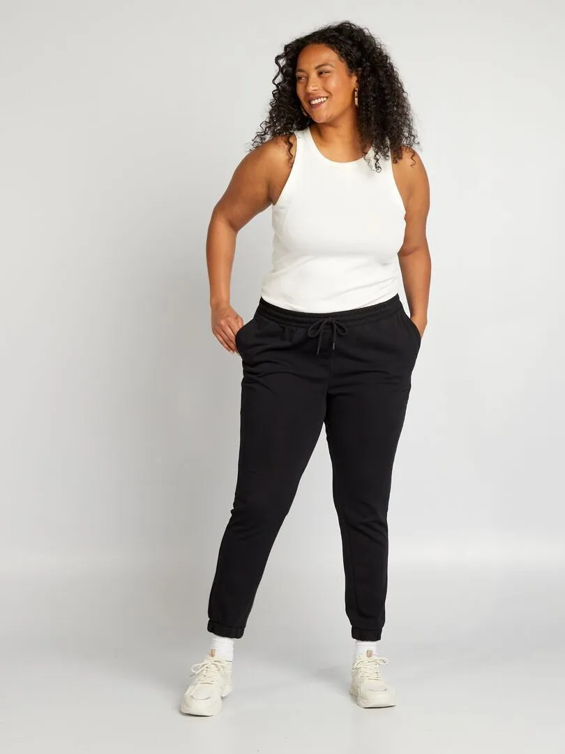 PANTALóN DE JOGGING DE FELPA  NEGRO