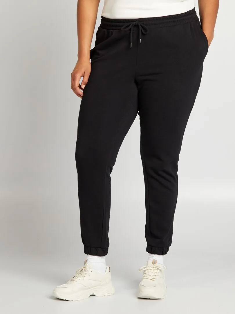 PANTALóN DE JOGGING DE FELPA  NEGRO
