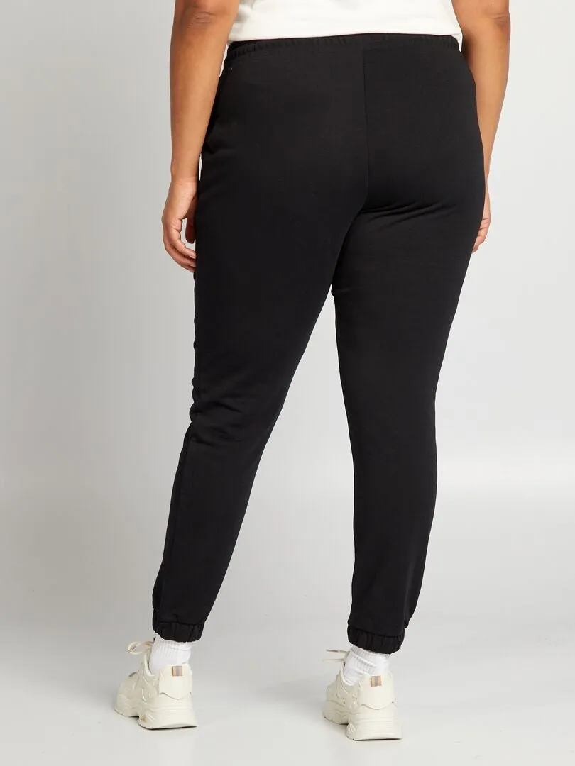 PANTALóN DE JOGGING DE FELPA  NEGRO
