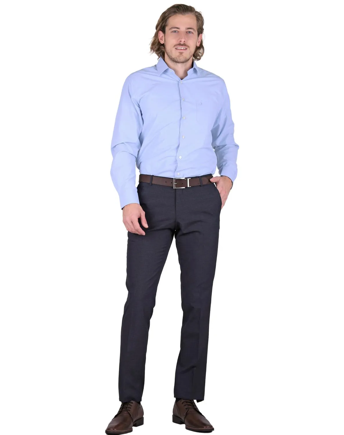 Pantalón Hombre Vestir Azul Yale 66701217