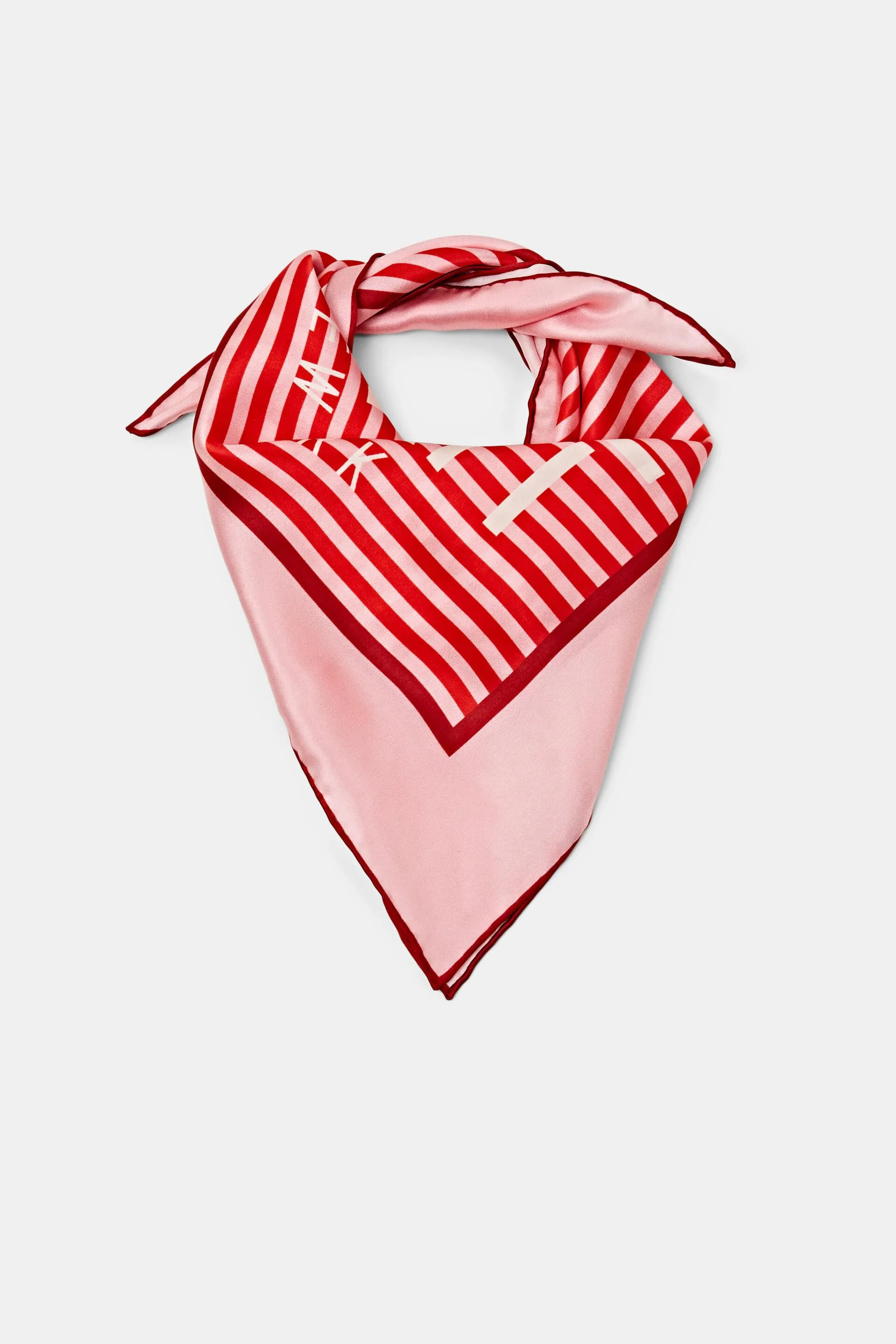 Pañuelo bandana cuadrado estampado de seda