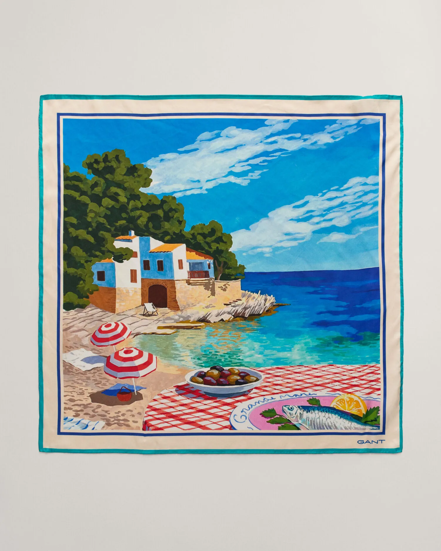 Pañuelo de seda Scenery Print